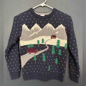 Hanna Andersson Navy Mountain Adventure Sweater
